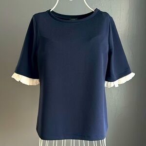 NWT Ann Taylor ruffled sleeved blouse